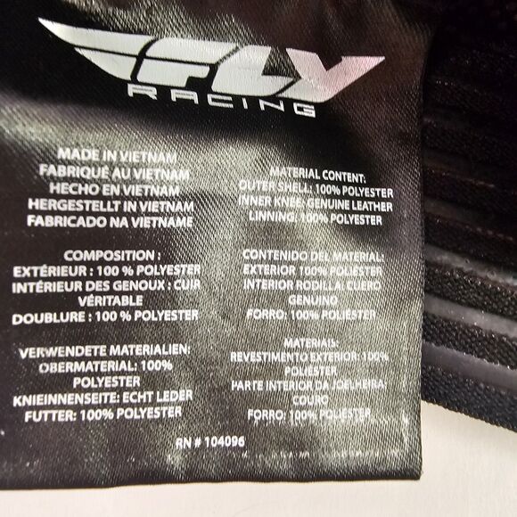 Fly Racing Kinetic Mesh MX Motorcycle Pants Red Black Sz 34 Breathable T0392 - Picture 8 of 11